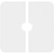 Ekena Millwork Lucan Architectural Grde PVC Contemporary Ceiling Medallion, Two Piece, 18"OD x 3"ID x 6 1/4"C x 1"P CMP18LN2-03000 - alternate 2